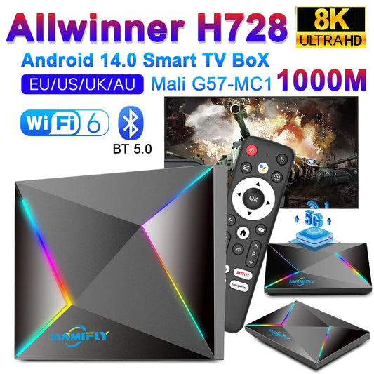 TVBOXMASZ8K™ - DEKODER TV BOX ULTRA HD 8K 3D HDR ANDROID 14